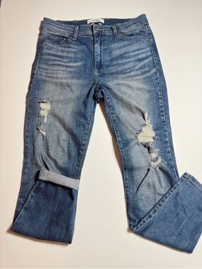PISTOLA Distressed Light Blue Boyfriend Jeans